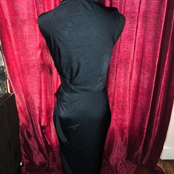 Beautiful All Saints Blue Cocktail Wrap Dress Size 4 - Excellent Condition - Picture 3 of 4